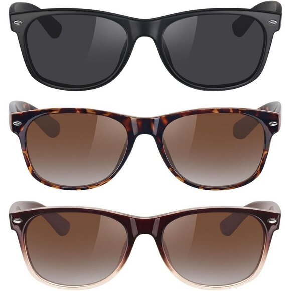 Meetsun Retro Polarized Women Black Classic Trendy Driving Protection Sunglasses - Picture 1 of 8
